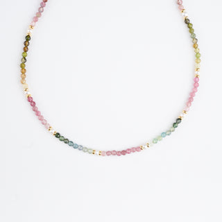 FULL TOURMALINE NECKLACE WITH PEARLS