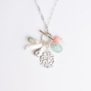 FOB CHARM NECKLACE - SILVER
