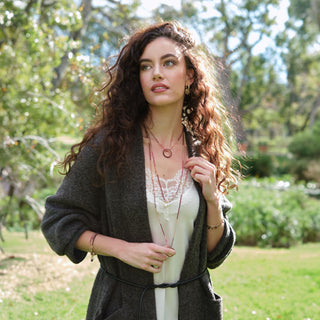 GOLD WINTER PINK HAYLEY NECKLACE