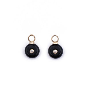 MINI GOLD ONYX STONE CHARM - HUGGIES