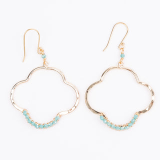 SMALL FLEUR WRAPPED EARRINGS