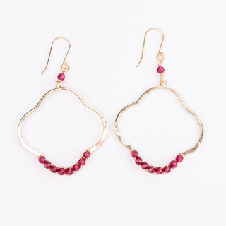 SMALL FLEUR WRAPPED EARRINGS