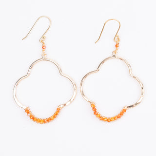 SMALL FLEUR WRAPPED EARRINGS