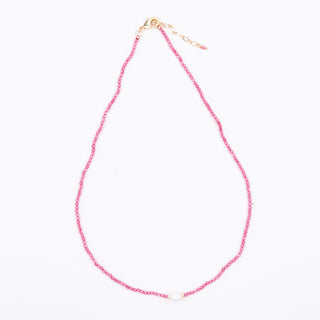 FULL GEM WITH PEARL NECKLACE