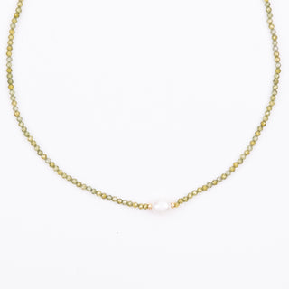 FULL GEM WITH PEARL NECKLACE