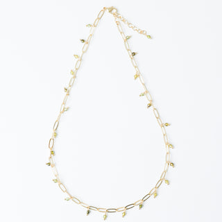 PERIDOT GEM CHAIN NECKLACE
