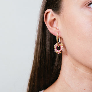 TOURMALINE DOUBLE WRAPPED CHARM