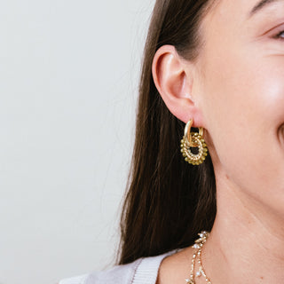 PERIDOT DOUBLE WRAPPED CHARMS