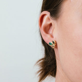 THREE GEMSTONE STUDS