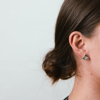 THREE GEMSTONE STUDS