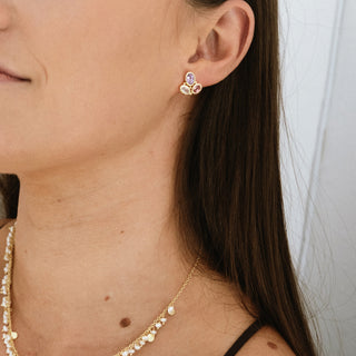 THREE GEMSTONE STUDS