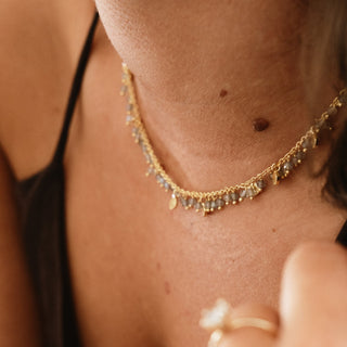 LABRADORITE GEMSTONE NECKLACE