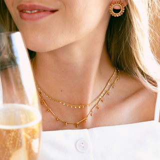 LOG CHAIN CHAMPAGNE NECKLACE