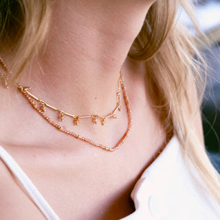 LOG CHAIN CHAMPAGNE NECKLACE