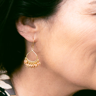 CHAMPAGNE CHANDELIER EARRINGS