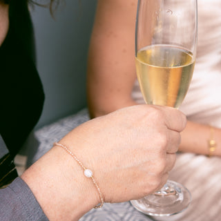 CHAMPAGNE PEARL BRACELET