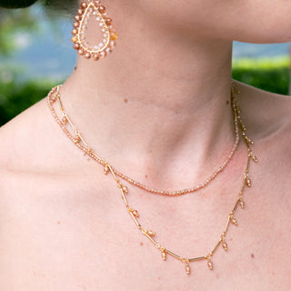 LOG CHAIN CHAMPAGNE NECKLACE