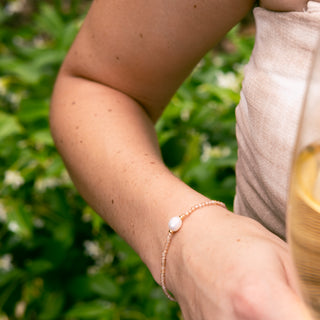 CHAMPAGNE PEARL BRACELET