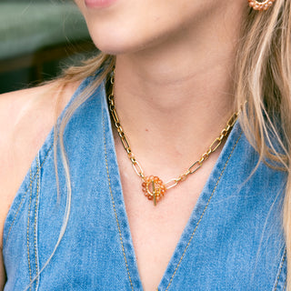 CHAMPAGNE FOB NECKLACE