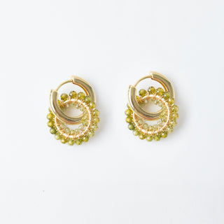 PERIDOT DOUBLE WRAPPED CHARMS