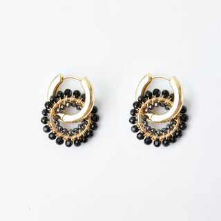 ONYX DOUBLE WRAPPED CHARM