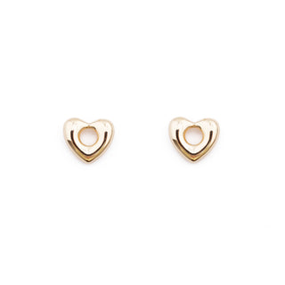 GOLD HEART HUGGIE CHARM
