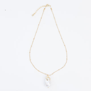 SIMPLE BAROQUE PEARL NECKLACE