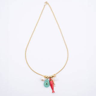 GREEN AGATE RESORT NECKLACE