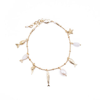 WHITE RESORT FISH BRACELET