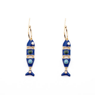 BLUE COASTAL GLOW EARRINGS