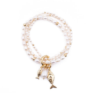 PEARL TRIPLE STRETCH BRACELET