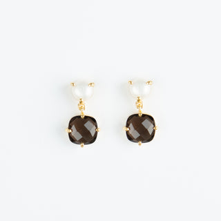 GEMSTONE PEARL STUD