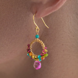 SMALL MESSY DROP EARRINGS