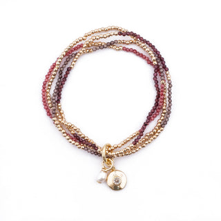 GOLD WINTER PINK HAYLEY BRACELET