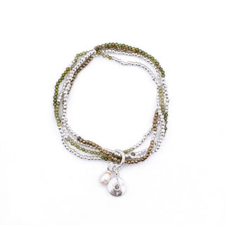 SILVER WINTER GREEN HAYLEY BRACELET