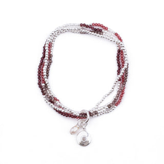 SILVER WINTER PINK HAYLEY BRACELET