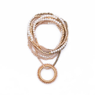 GOLD CHAMPAGNE HAYLEY NECKLACE