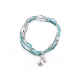 SILVER SUMMER GREEN HAYLEY BRACELET