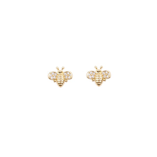 GOLD BEE STUDS