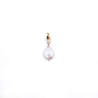 GOLD COIN PEARL LONG CHARM