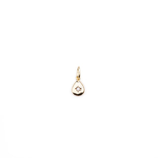 GOLD TEARDROP SHORT CHARM