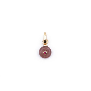 PINK GEMSTONE SHORT CHARM