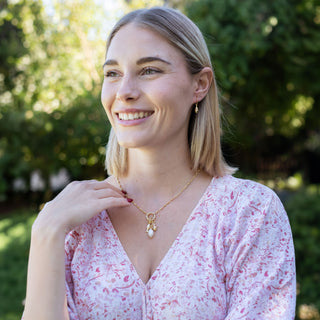 LONG CZ NUGGET EARRINGS