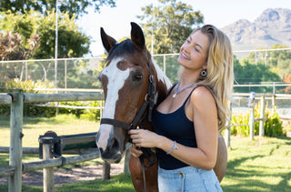 BLUE GEM RING EARRINGS