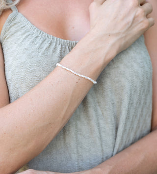 SILVER FULL PEARL BRACELET