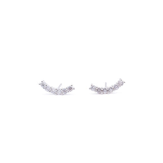 CZ HALF MOON STUDS
