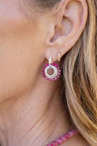PINK TOURMALINE EZRA EARRINGS