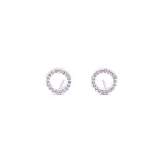 CIRCLE CZ STUDS