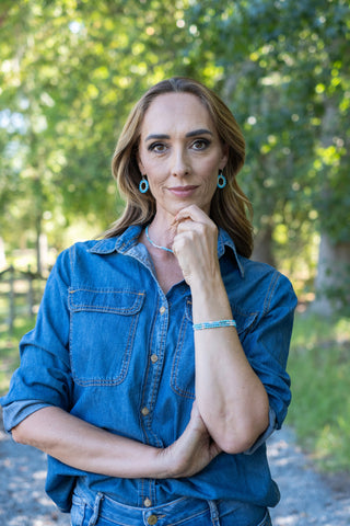 TURQUOISE GEM RING EARRINGS