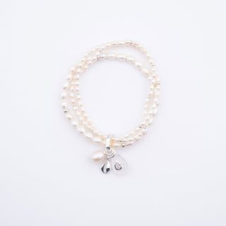 FRESHWATER PEARL TRIPLE STRETCH BRACELET